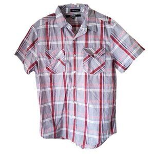 Carbon Classic Fit Men's Short Sleeve Plaid Shirt